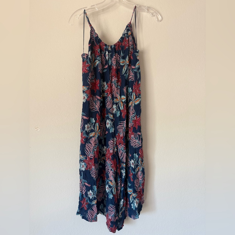 Angie Girls Navy Floral Jumpsuit